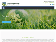 Tablet Screenshot of mensahmedical.com
